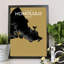Honolulu City Map - No Frame Print-428932591
