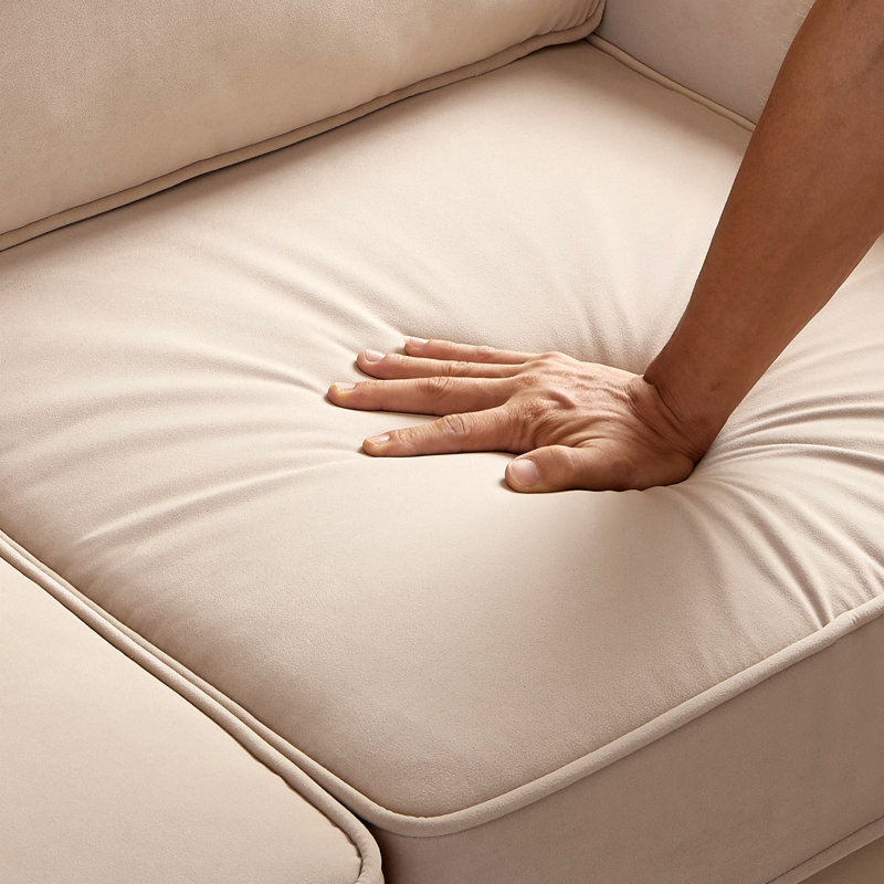 Fauteuil Tracina, Velours taupe
