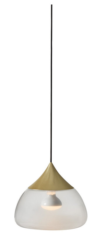 Mist 1 - Light Pendant, Matte Brass, 8.2" H x 7.1" W x 8.3" D
