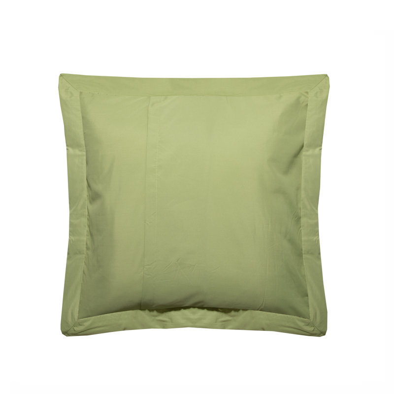 Taie décorative matelassée Grid Euro (ensemble de 2), Lime