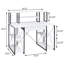Bureau avec tablettes ouvertes et huche-1679917903