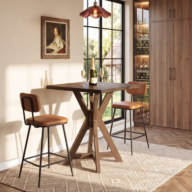 80.01 cm Solid Wood Home Bar Cabinet