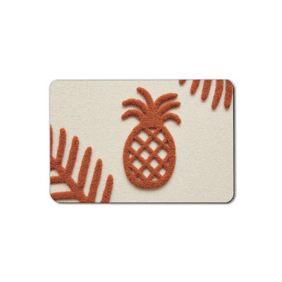 Pineapple Palm Bath Mat, 16 x 24 inch