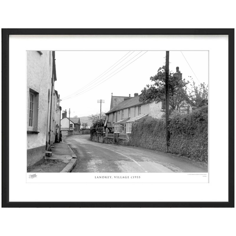 Landkey, Village C1955 by Francis Frith - Single Picture Frame Print, 28cm H x 36cm W x 2.3cm D