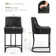 Donalda Upholstered 26'' Counter Stools With Metal Frame