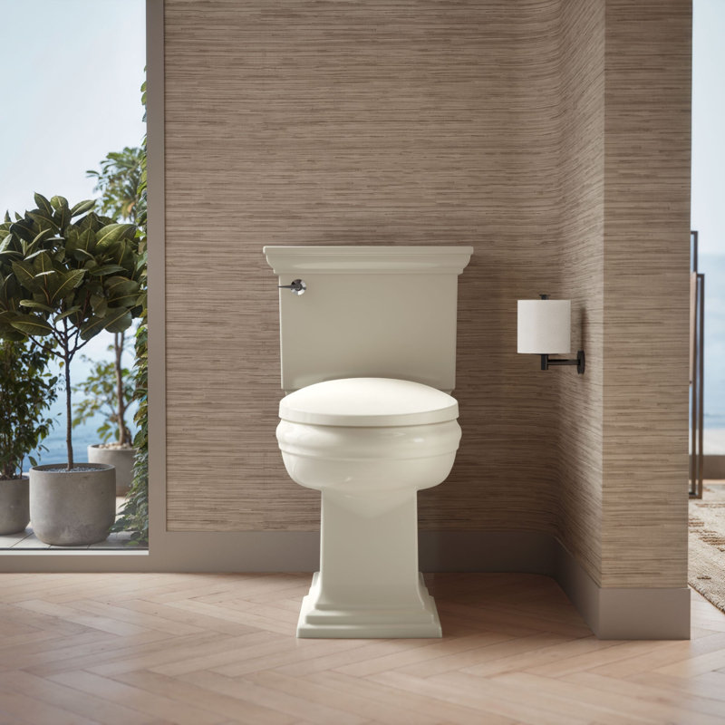 Purewarmth Heated Quiet-Close Elongated Toilet Seat with LED Nightlight, Biscuit