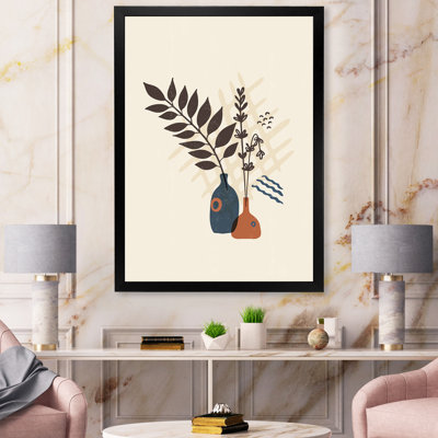 Vintage Boho Minimalistic Flowers I - Photographie de cadre photo sur toile