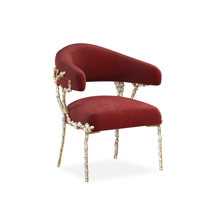 Glimmer Of Hope Barrel Chair, Red