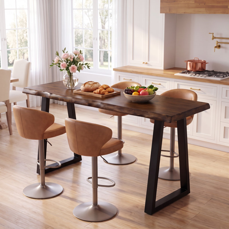 Table de bar 63 po, Noyer brun