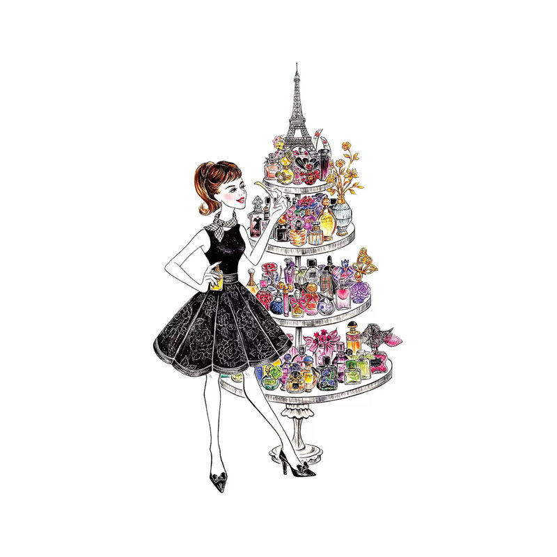 Perfume Lover 2014 by Sunny Gu - Gallery-Wrapped Canvas Giclée on Canvas, 20.32 cm H x 30.48 cm W, Canvas
