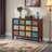 Painted four-door multi-functional accent cabinet