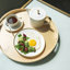 Golden Edge 32 oz. Bone China Tea Pot