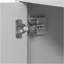 Ensemble de meuble-lavabo autoportant avec portes à fermeture douce 30 po avec lavabo en céramique, style moderne, gris