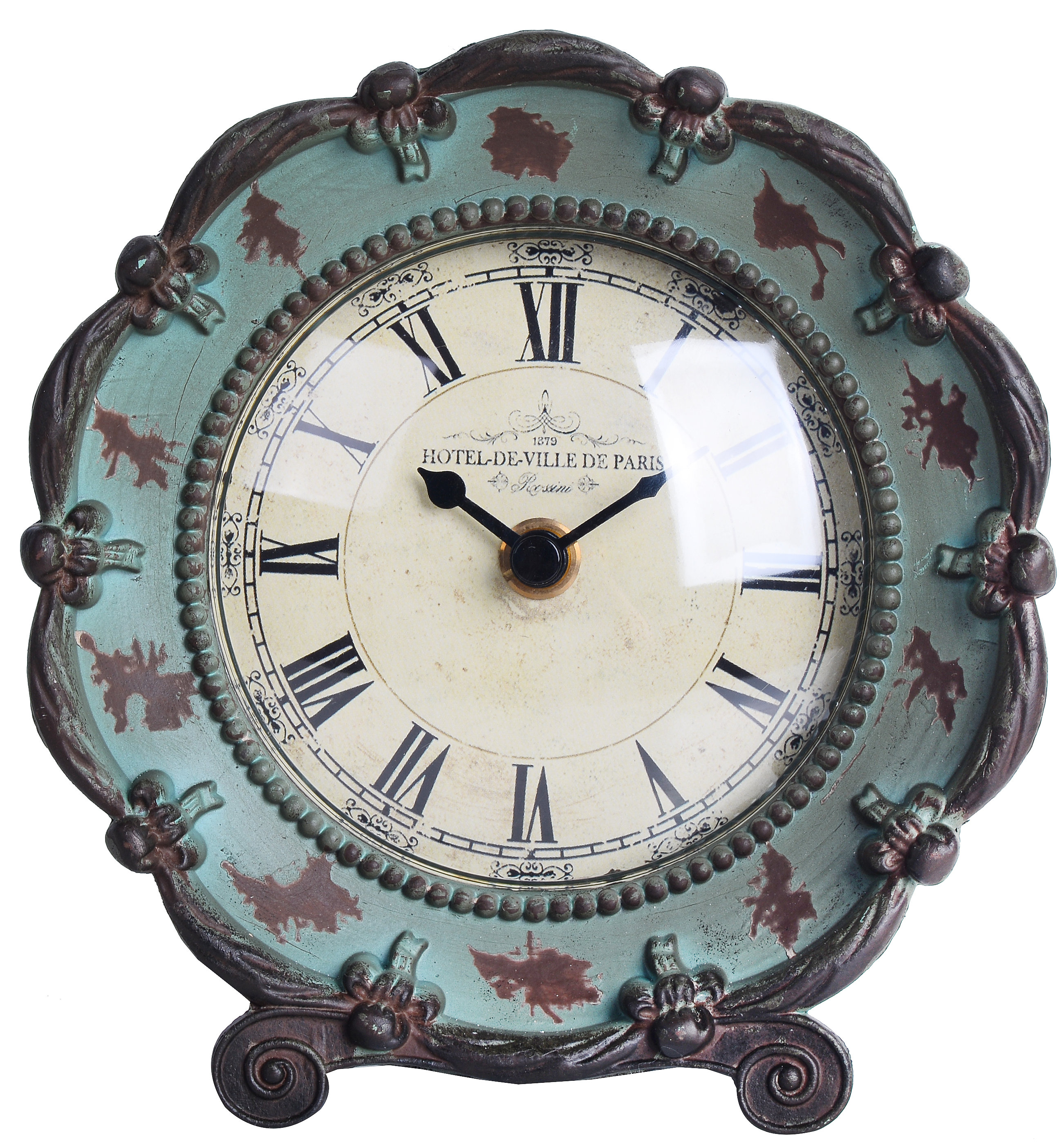 Ophelia & Co. Pewter Clock & Reviews | Wayfair