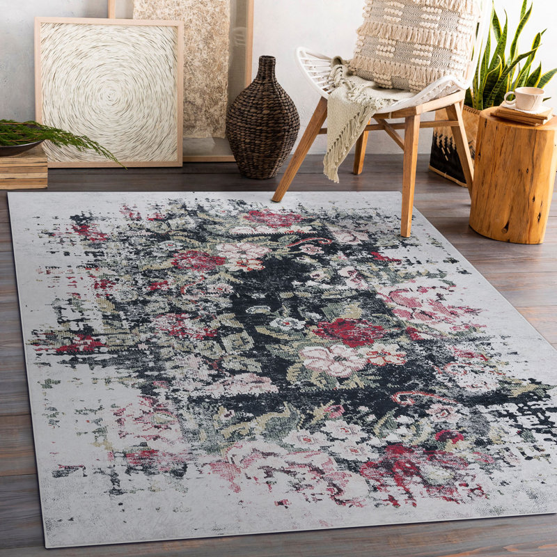 Ardoin Flowers Area Rug, Runner 80 x 150cm