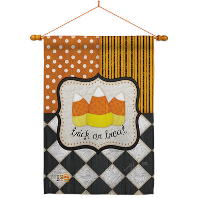 Double Sided 40'' H x 28'' W Polyester Halloween Flag Set