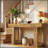 63'' Long Farmhouse Console Table With Storage, Native Wood Grain, Perfect For Hallway, Living Room, And Foyer