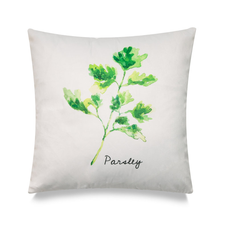 Housse de coussin et insert carré parsley Cote, H 18 po x l 18 po x P 5 po
