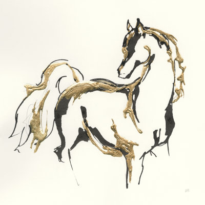 Golden Horse VIII by Chris Paschke - 1 Piece Painting on Canvas