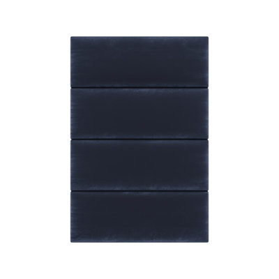 Velvet Wall Paneling in Navy