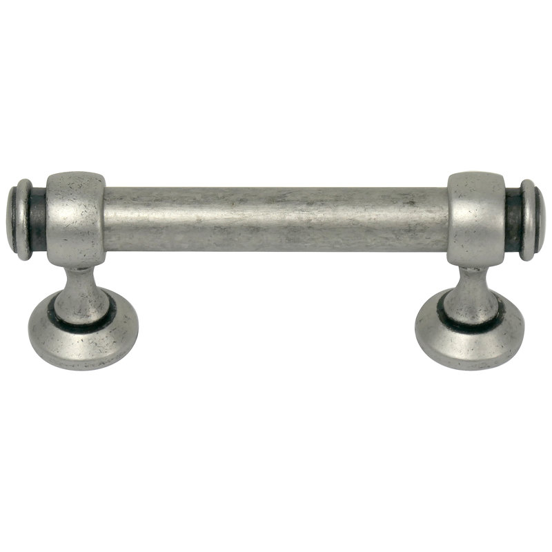 Poignée barre 5" centrée Balance, Étain vieilli, 3"