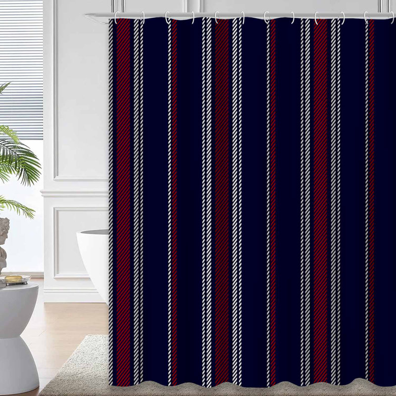 Rideau de douche Stripe, L 72 po x l 78 po