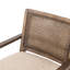 Fauteuil en tissu brun / beige Bauder-1687213282