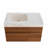 Modern Floating Bathroom Vanity with Seamless Sintered Stone Top, Ceramic Sink