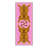 Tayviona Tigris Animal Print Machine Washable Pink / Yellow / Black Indoor Area Rug with Non-Slip Backing-2052011159