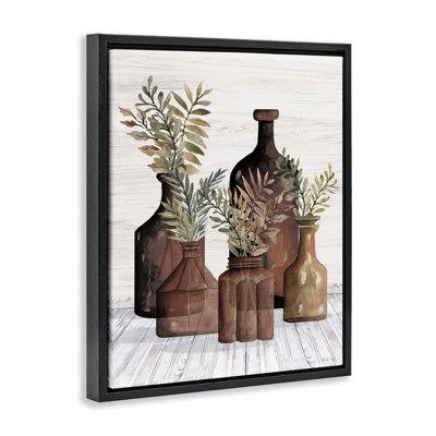 "Pottery Botanicals", art mural encadré par Cindy Jacobs