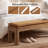 70.87" W Extra Long Solid Wood Upholstered Bench