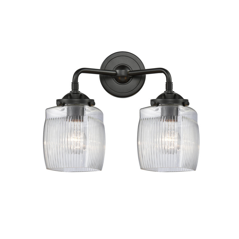 Éclairage pour meuble-lavabo 2 lumières Mireya, Incandescent, Bronze huilé