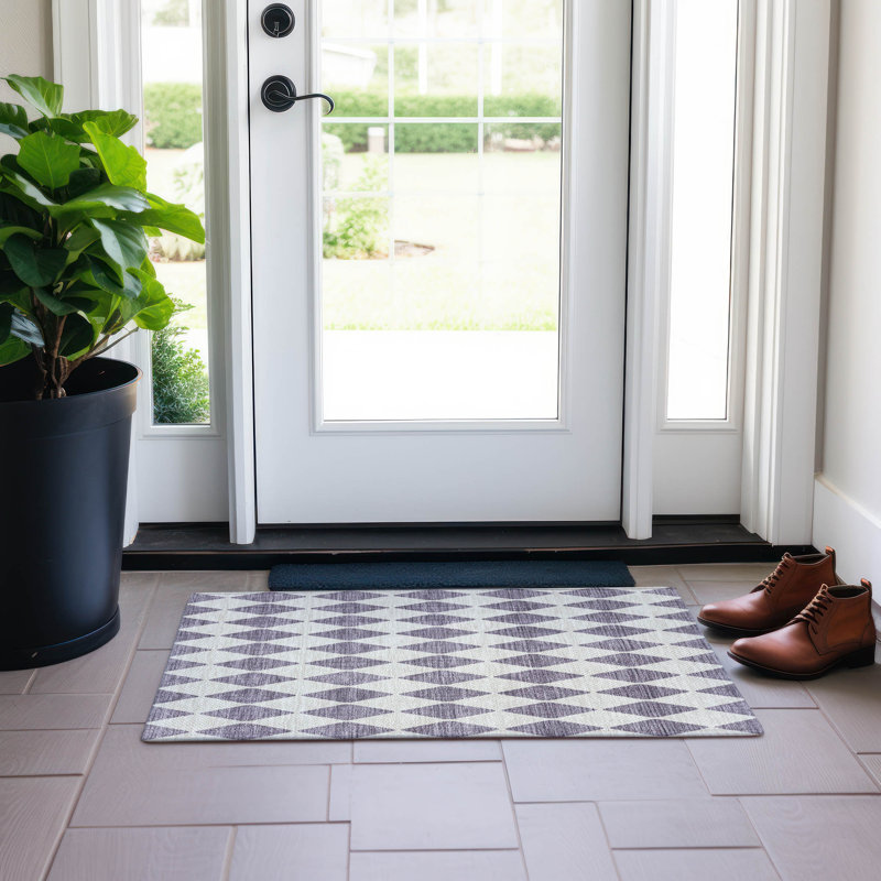 Tapis intérieur / extérieur Fayme, Rectangle 1 pi 8 po x 2 pi 6 po