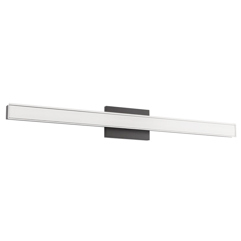 Garland 36-in Black dimmable LED Wall Sconce, Matte Black