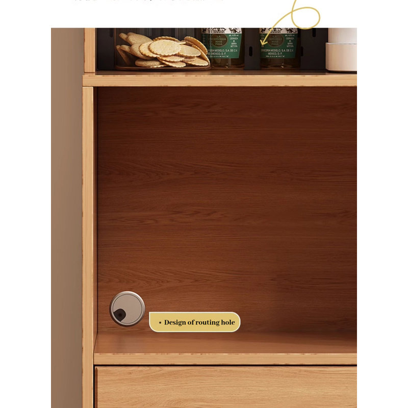 Solid Wood Cave Board Multifunctional Storage Food Cabinet