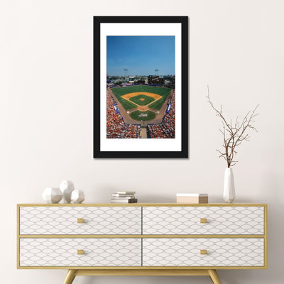 «High Angle View of Mets Game at Shea Stadium», photographie sur toile
