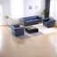 Canapé 1 place moderne en cuir synthétique compact pour le salon