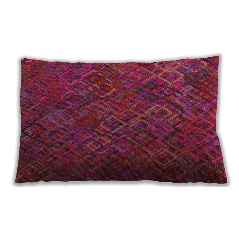 Geometric Throw Pillow, Synthetic