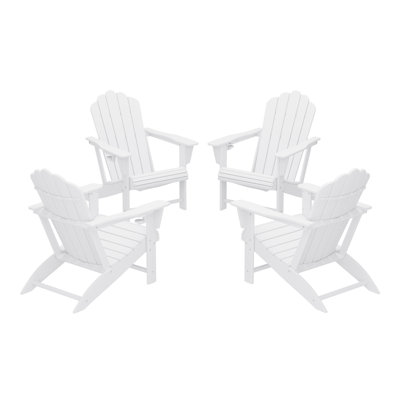 Chaise Adirondack d'extérieur en poly (ensemble de 4)