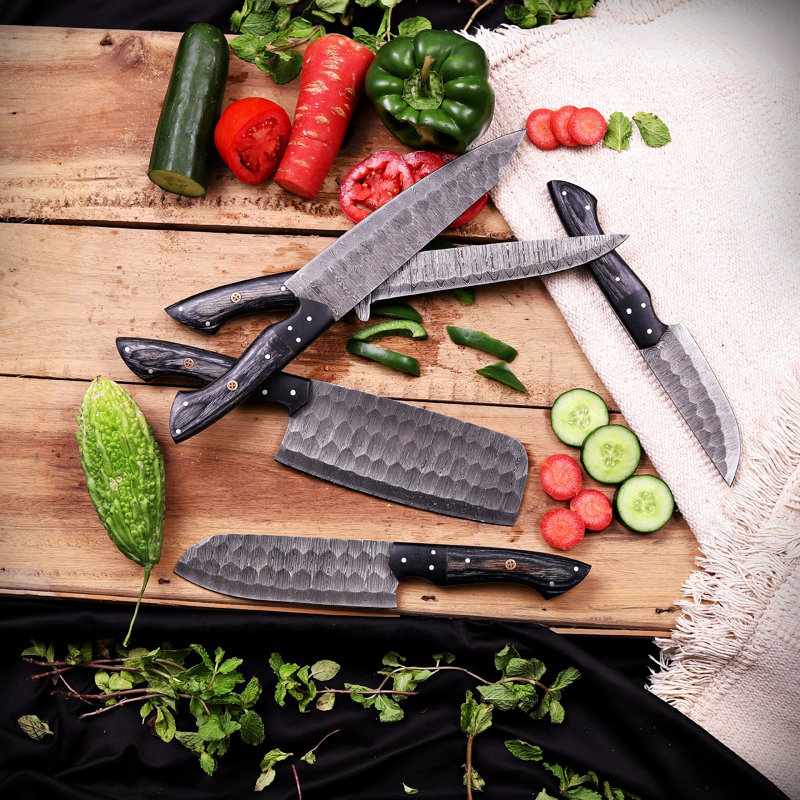 Damascus Steel Chef Set 5 Pcs