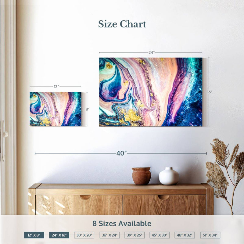 Avery Galaxy Pour, 16" H x 24" W