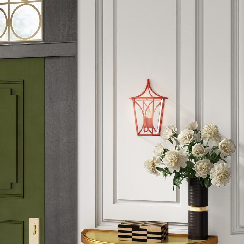 kate spade new york Cavanagh Mini Lantern Sconce, French Navy