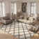 Lapidge Geometric Ivory Area Rug