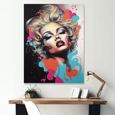 Personnage rétro Pop Art VI sur toile