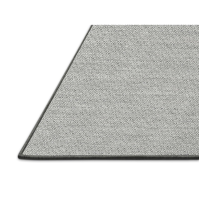 Tapis gris zone contemporaine Phillipston, Rectangle 5 pi x 7 pi