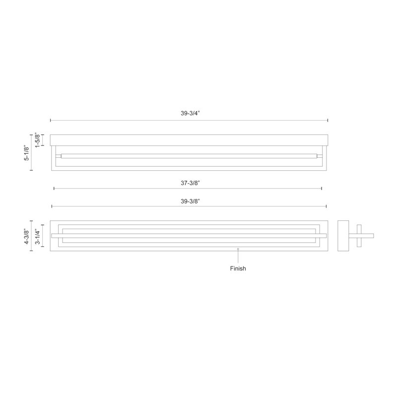1 - Light LED Bath Bar, Brushed Nickel