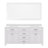 Madison 72" Carrara White Marble Countertop Bath Vanity with Mirror-850588227