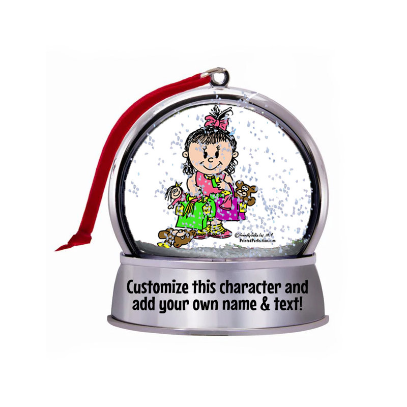 Personalized Friendly Folks Future Shopper Snow Globe Magnet - Great Gift!, Yes