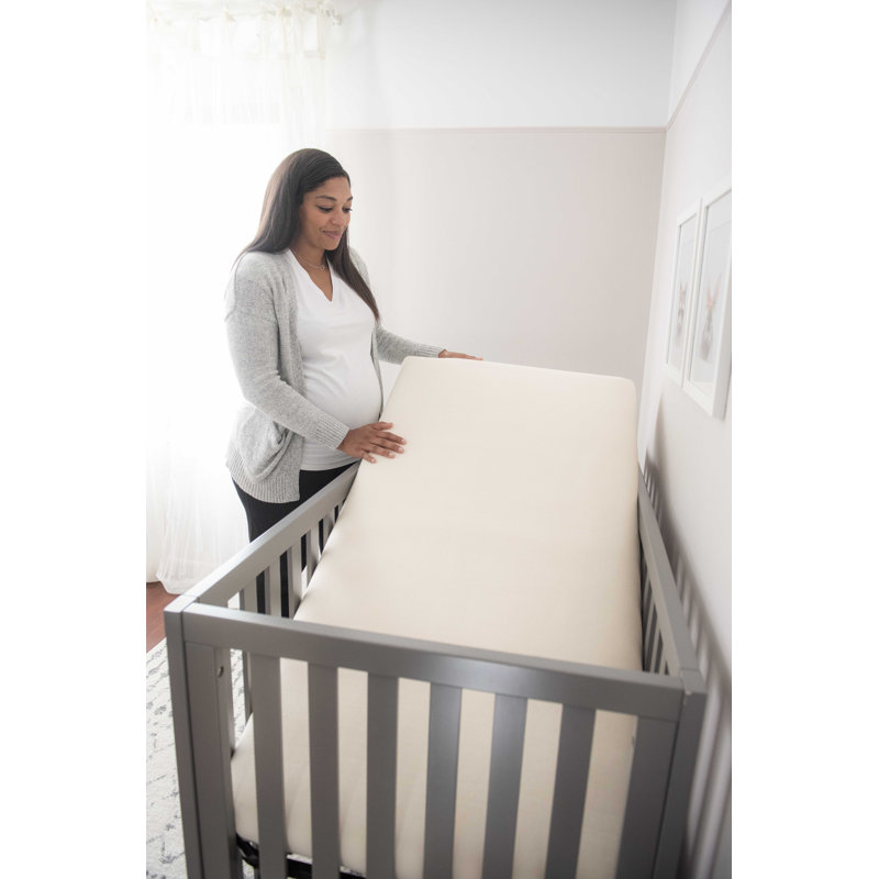 Naturepedic Organic Breathable Baby Crib Mattress 2-Stage Lightweight