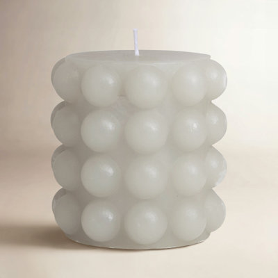 Nessa Unscented Hobnail Pillar Candle